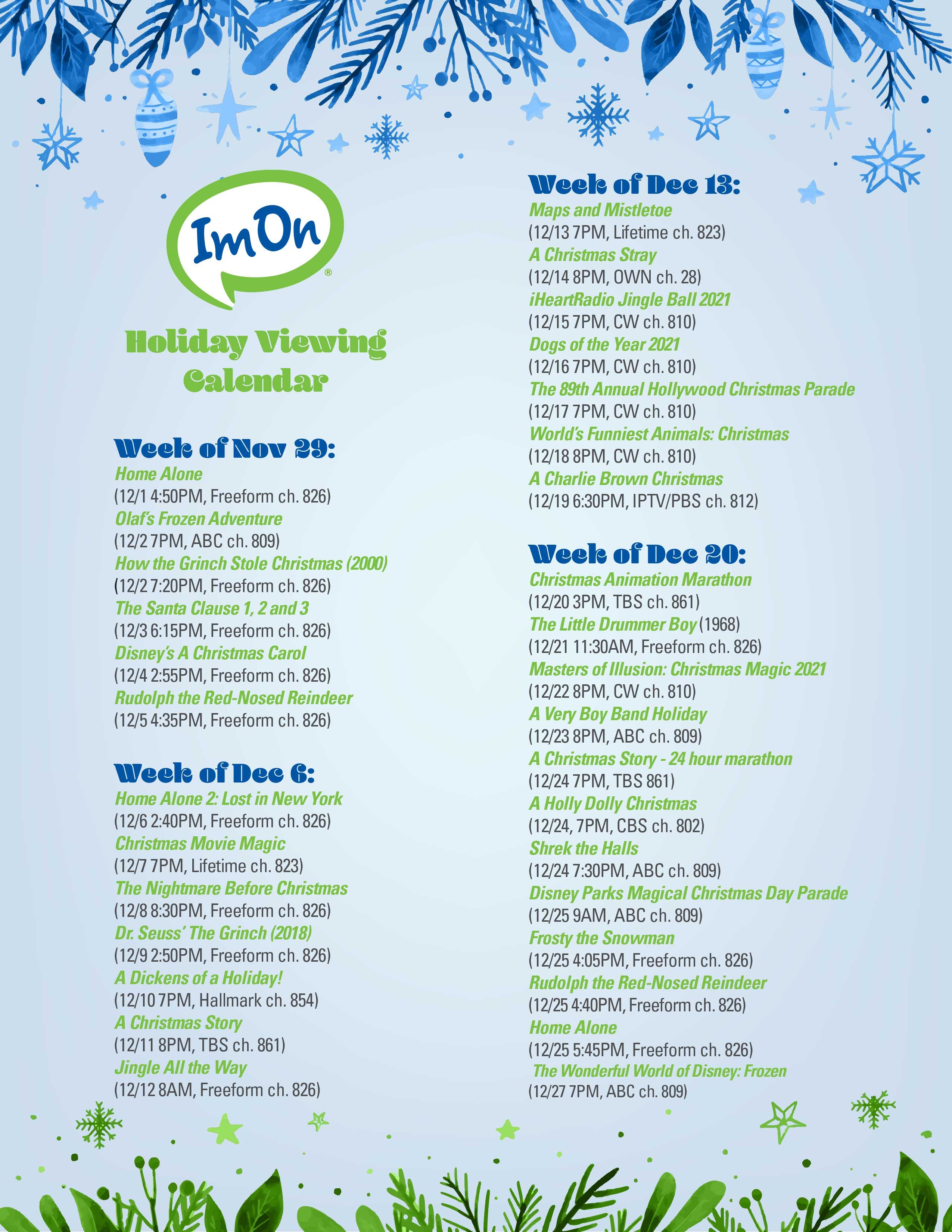 ImOn_Holiday_Viewing_Calendar