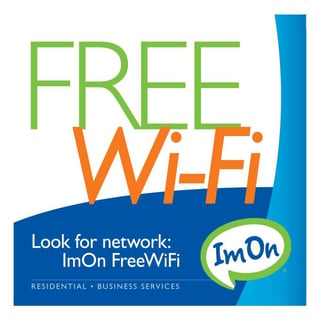 ImOn Free Wi-Fi Sign