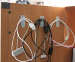 Command hooks for cable organizers