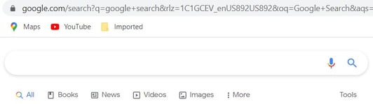 google search tabs