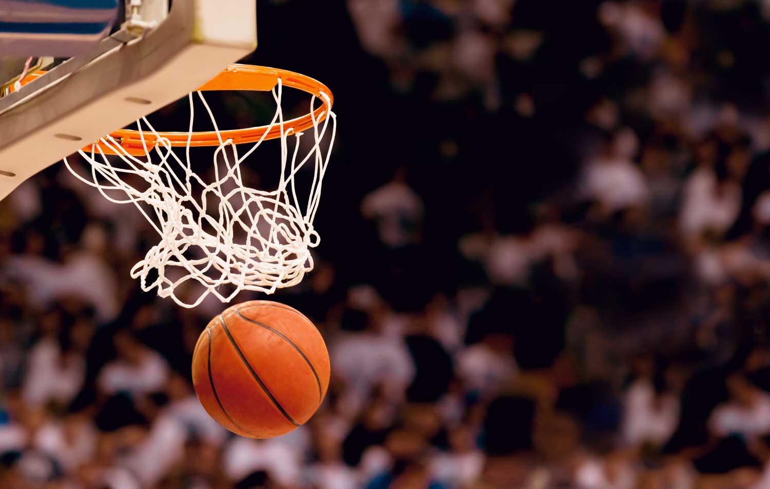basketball going through hoop